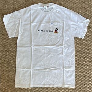 Disney White Tee with Mickey Mouse Design for Women or Men